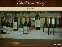 Tablet Screenshot of mtvernonwinery.com